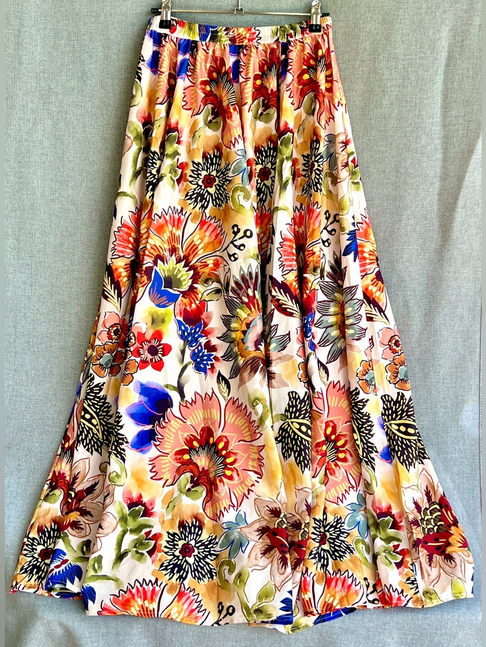 Calypso St.Barts maxi FULL CIRCLE floral skirt size S